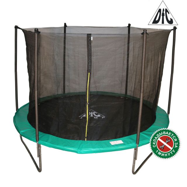 Батут DFC JUMP 6ft складной, c сеткой, цвет green